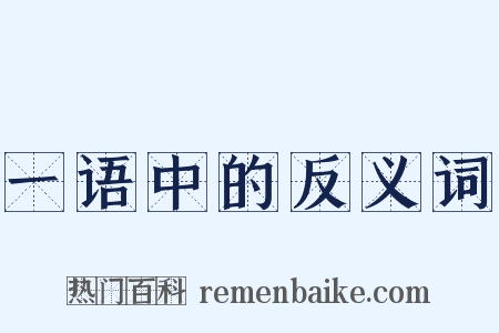 一语中的反义词是什么意思的图片